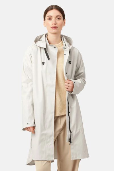 Ilse Jacobsen A Line Raincoat In Milk
