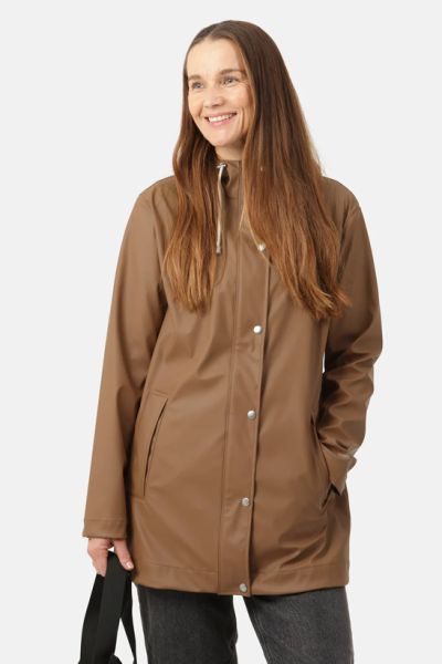 Ilse Jacobsen Classic Rain Jacket In Acorn