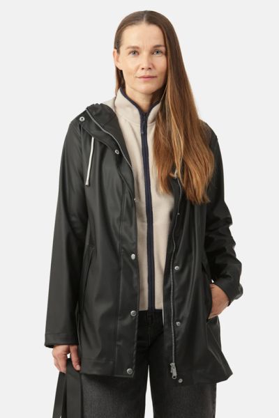Ilse Jacobsen Classic Rain Jacket In Black