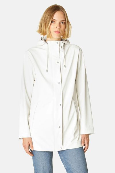 Ilse Jacobsen Classic Rain Jacket In Milk