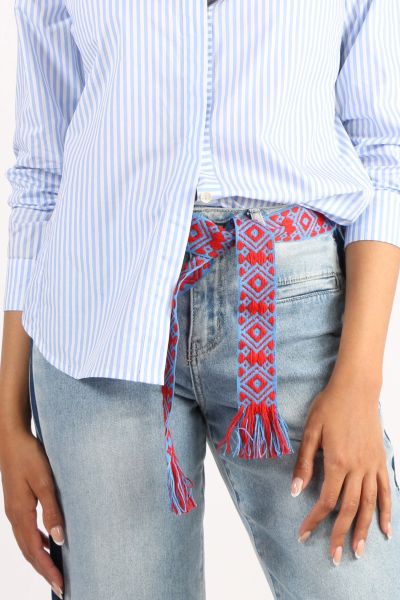 Boom Shankar Pommordoro Izzy Belt in Blue