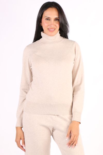 Keep Cozy and in style this season in this jumper by Jump. In a cotton wool blend, the easy fit jumper features a double roll polo neck, full sleeves and can be styled with staple pants, skirts and denims. 58611063A.