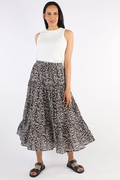 Knewe Kaia Maxi Skirt In Print