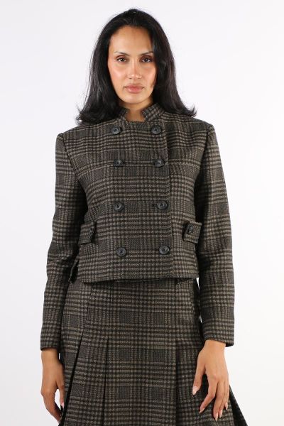 Knewe Soho Check Crop Jacket