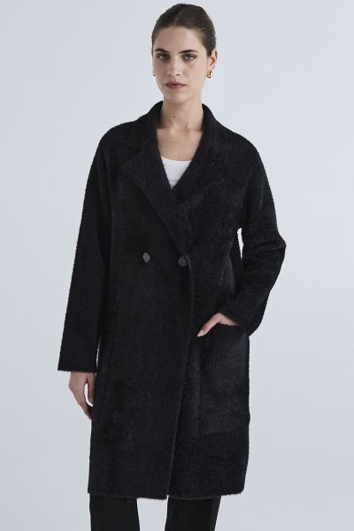 Lania River Coat In Black