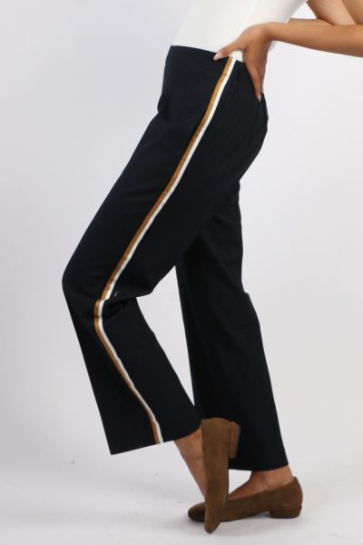 Lania Wide Leg Brigade Pant In Navy
