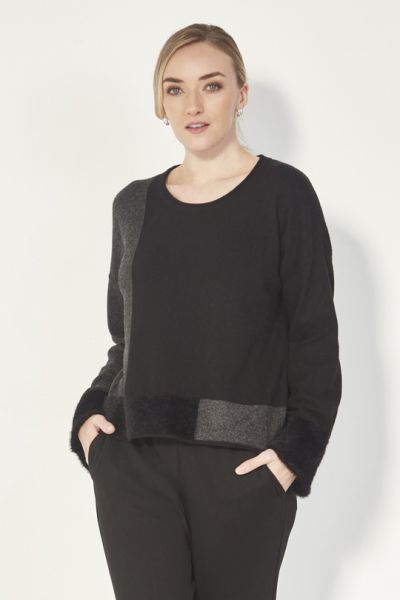 Verge Loom Sweater In Black