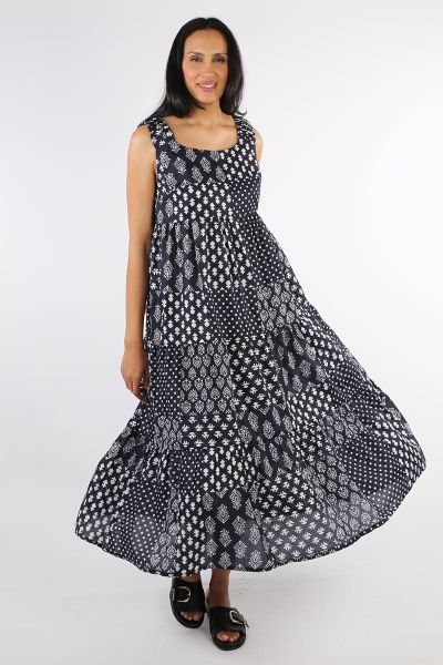 Lula Life Talei Sundress In Navy