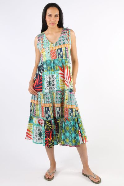 Lula Life Alina Midi Dress In Lagoon
