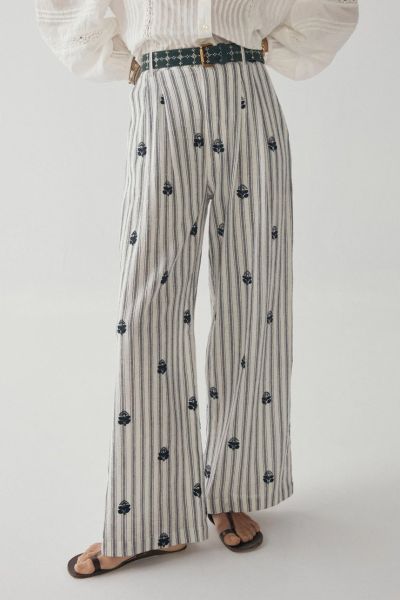Maison Hotel Indira Pant In Stripe