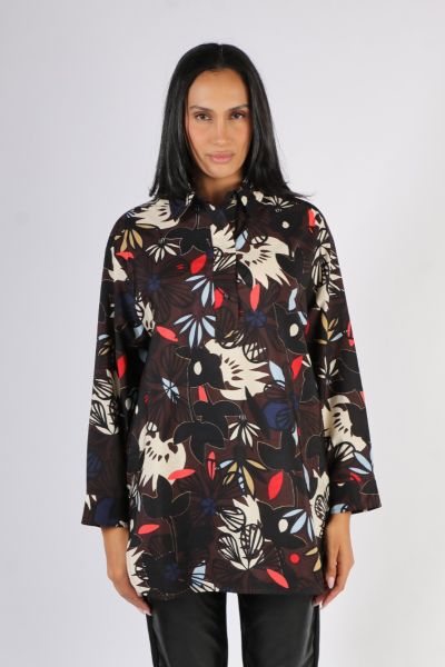 Masai Gidett Printed Shirt In Coffee