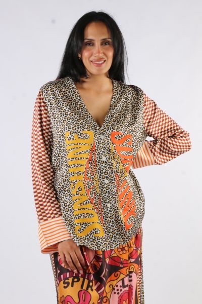 Me369 Leona Shirt In Sunset