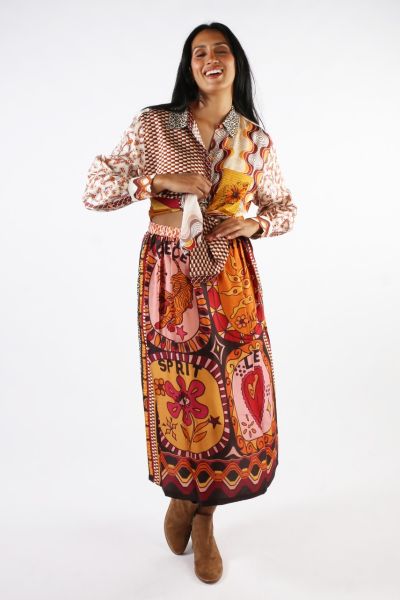 Me369 Vanessa Skirt In Sunset