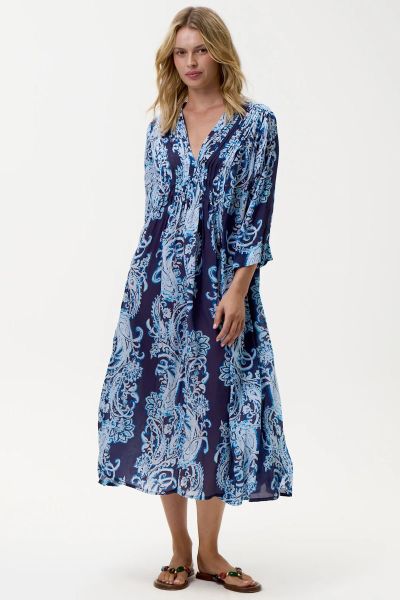 One Season Barbuda Mia Dress In Navy