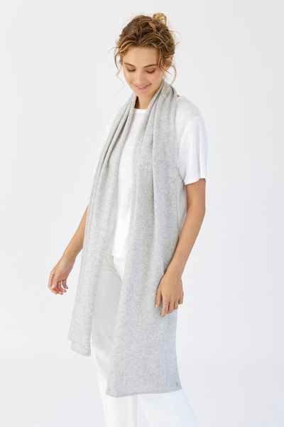 Mia Fratino Cashmere Scarf In Grey
