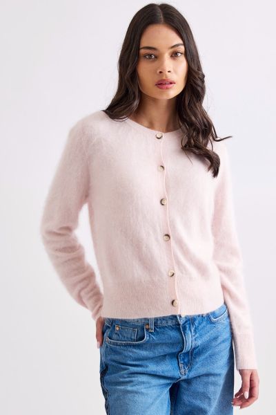 Mia Fratino Sierra Cardigan In Baby Pink