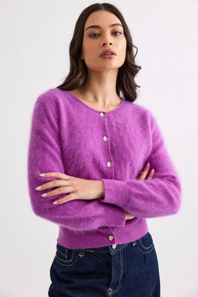 Mia Fratino Sierra Cardigan In Purple