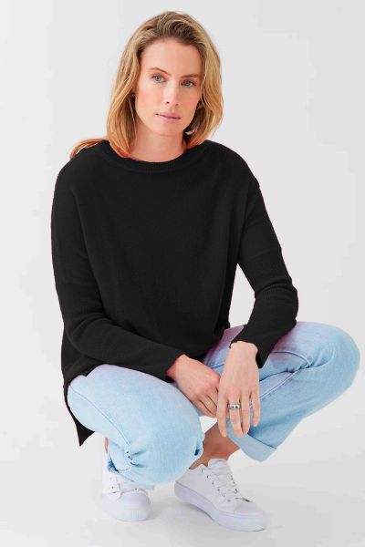 Mia Fratino Lulu Crew Jumper In Black