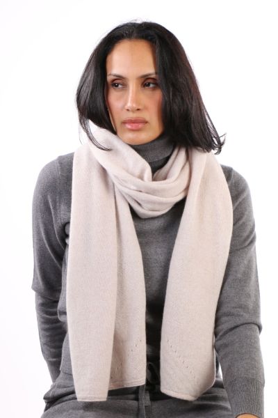 Mia Fratino Double wrap Scarf In Alabaster