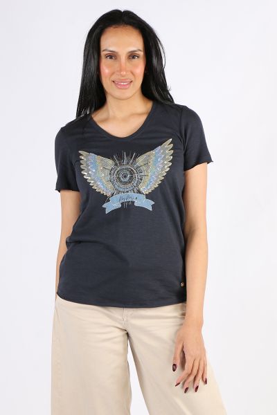 Mos Mosh Gethi Tee In Blue