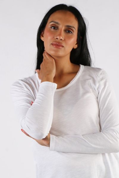Mos Mosh Tulli Basic Tee In White