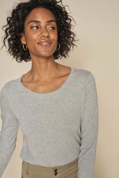 Mos Mosh Tulli Basic Tee In Marle