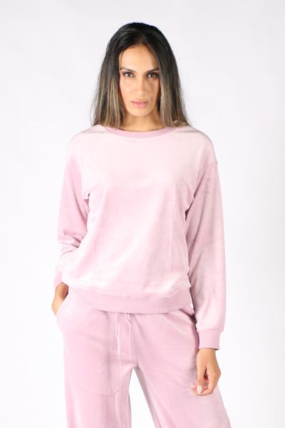 NYDJ Velour Sweat In Pink