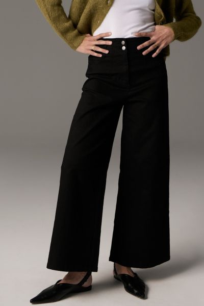 Pol Lauren Wide Leg Jean In Black