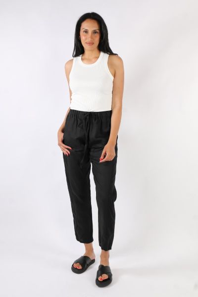 Frockk Portia Linen Pant Black