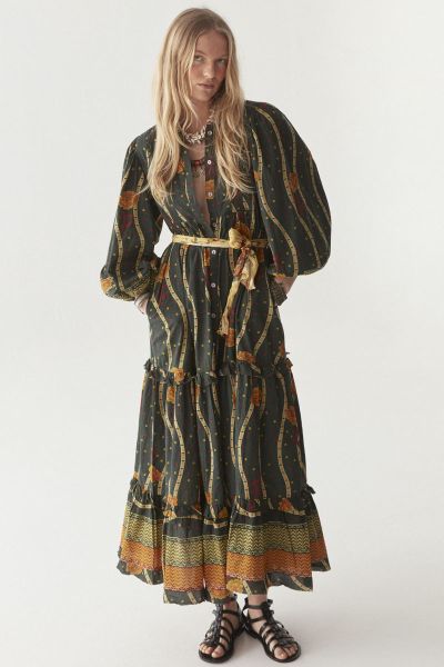 Maison Hotel Crisantemo Raphaelle Dress In Multi