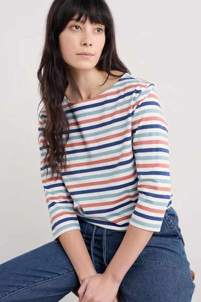 Seasalt Sailor Top in Chalk Rose Dew