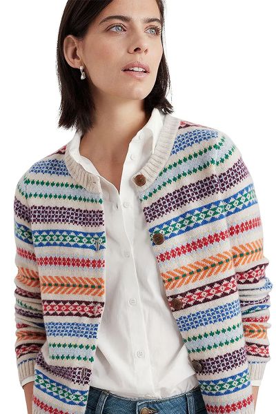 Seasalt Percella Cardi In Abstraction Multi