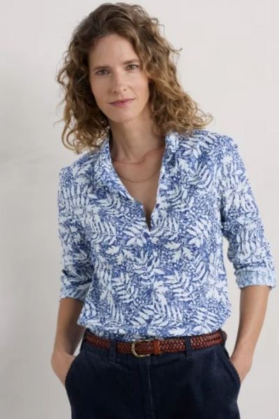 Seasalt Frosted Leaves Shallows Larissa Shirt In Multi
