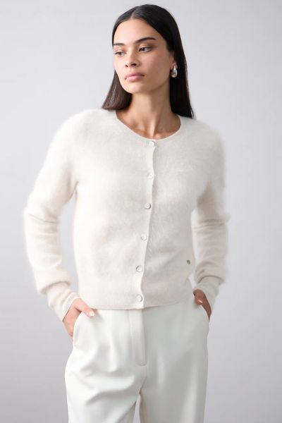 Mia Fratino Sienna Cardi In Ivory