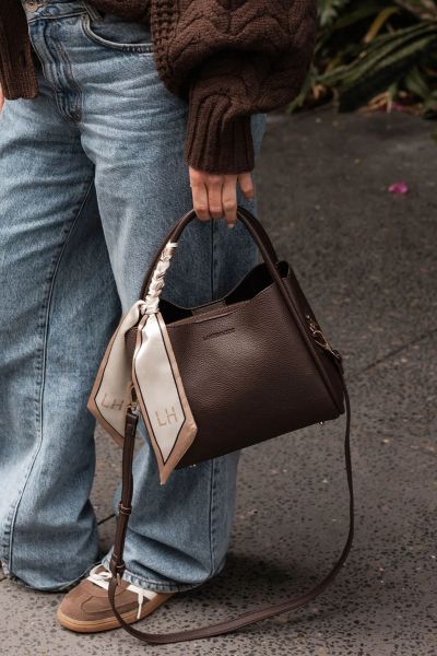 Steffi Mini Tote By Louenhide In Chocolate
