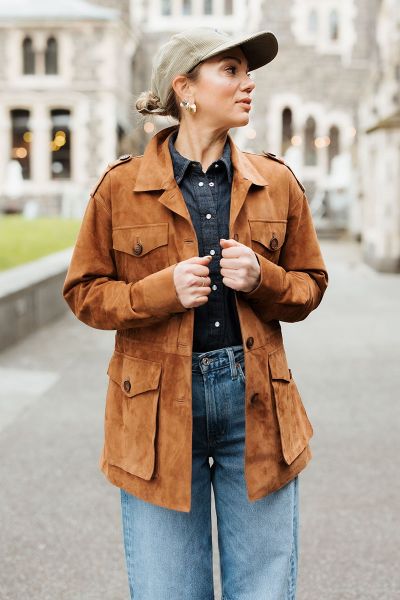 Koyu Utility Jacket In Tabacco