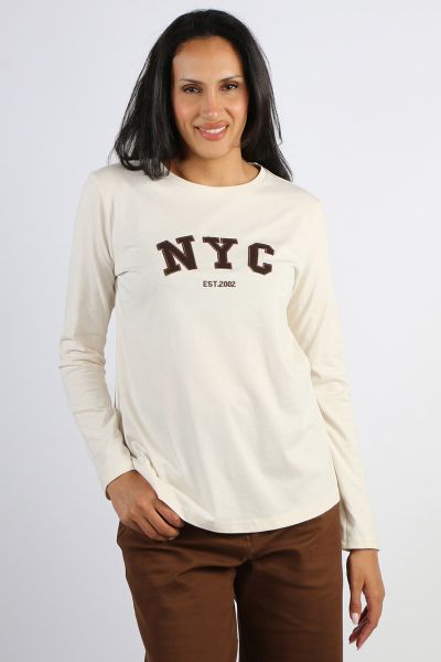 Threadz New York City Tee In Natural