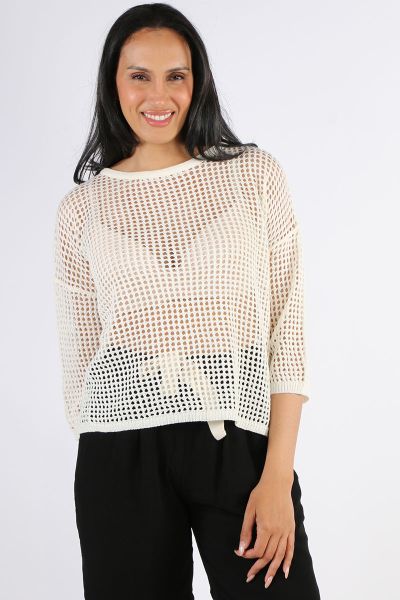 Two By Two Rebe Top In Ivory