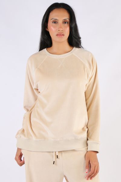Two Ts Lounge Top In Almond