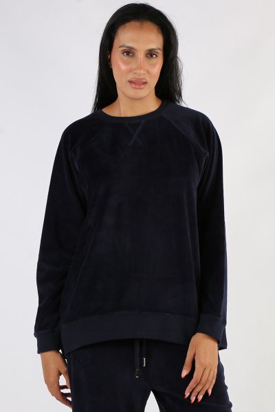 Two Ts Lounge Top In Navy