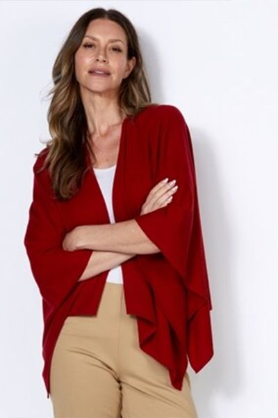 Bridge and Lord Wrap Topper In Red