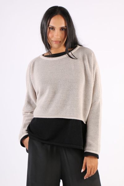 Vale & Ward Jewly Sweater In Wheat