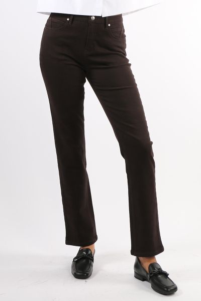 Vassalli Column Pant In Chocolate