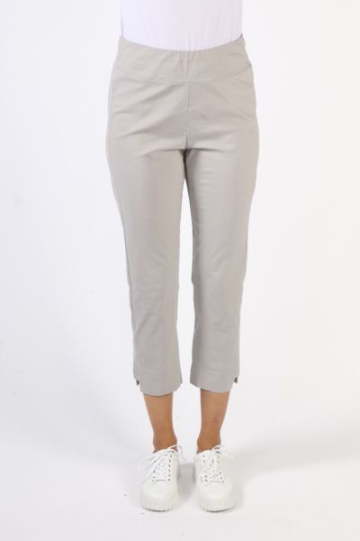 7/8th length pant with slim leg and elasticated Basque waistband for easy pull on. Made in our exclusive European lightweight stretch cotton Acrobat fabric for comfort, breathability and easy care. Style 6061.