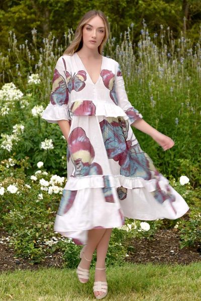 Curate Wings Of Desire Head To Toe Dress In White