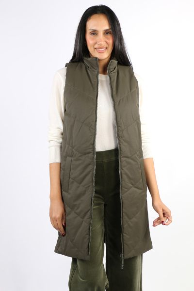 Yarra Trail Timberland Loden Puffer Vest 