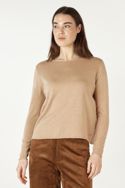 Zaket and Plover Essential Crew Jumper in Oat