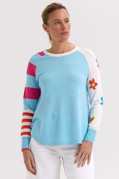 Zaket and Plover My Happy Jumper In Blue