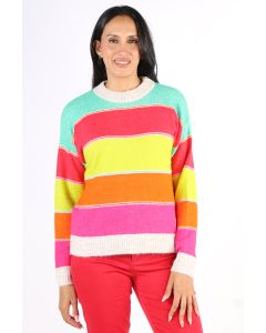 Fields Multi Stripe Jumper In Multi