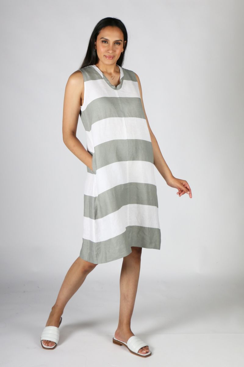 block stripe dress